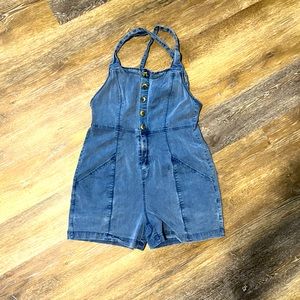 Chaser jean romper size small